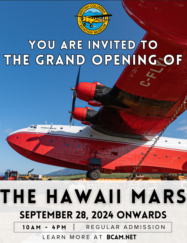 Hawaii Mars display opens Saturday at The BC Aviation Museum